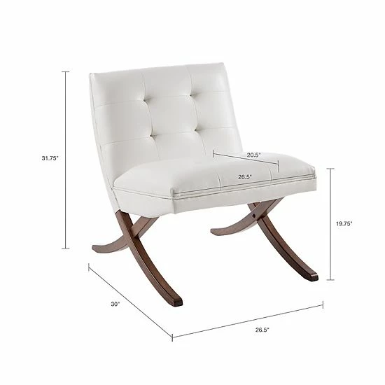 INK+IVY Wynn Lounge Accent Chair White 10 INK+IVY Wynn Lounge Accent Chair White - Image 8