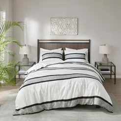 INK+IVY Cole Cotton Jacquard Percale Comforter Set With Shams
