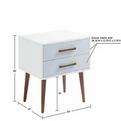 INK+IVY Jeremy Storage Nightstand White Gray -INK+IVY Shop unnamed file 1257