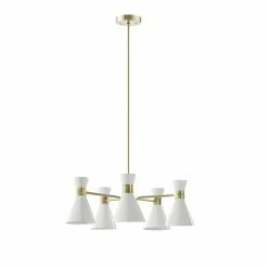 INK+IVY Ezra 5-Light Adjustable Chandelier