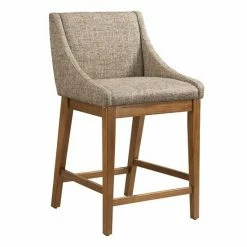 INK+IVY Dean Upholstered Counter Stool Tan Multi