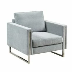 INK+IVY Madden Velvet Upholstered Accent Lounge Arm Chair Gray -INK+IVY Shop unnamed file 135
