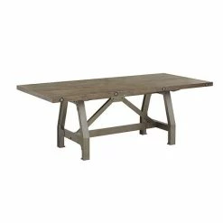 INK+IVY Lancaster Dining Table Gray Silver