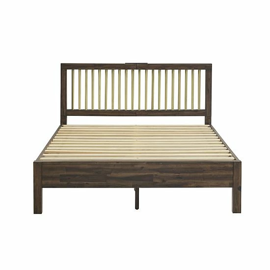 INK+IVY Mercer Low Profile Spindle Queen Platform Bed 3 INK+IVY Mercer Low Profile Spindle Queen Platform Bed