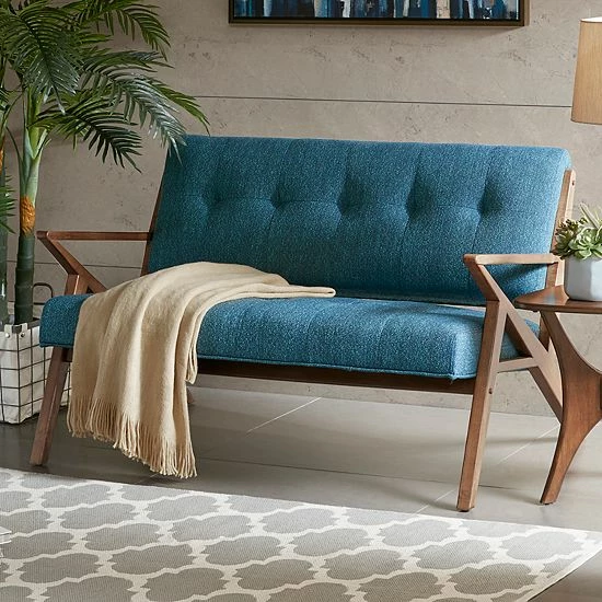 INK+IVY Rocket Loveseat Light Blue 3 INK+IVY Rocket Loveseat Light Blue