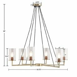 INK+IVY Trenton 6-Light Modern Cylinder Shade Chandelier -INK+IVY Shop unnamed file 1445