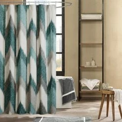 INK+IVY Alpine Printed Shower Curtain Yellow -INK+IVY Shop unnamed file 148