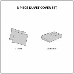 INK+IVY Dora Organic Cotton Clipped Chambray 3-Piece Duvet Cover Set With Shams -INK+IVY Shop unnamed file 1521