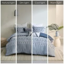 INK+IVY Dora Organic Cotton Clipped Chambray 3-Piece Duvet Cover Set With Shams -INK+IVY Shop unnamed file 1530