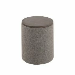 INK+IVY Marta Storage Round Ottoman