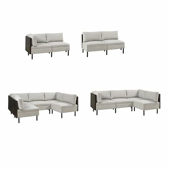 INK+IVY Metro Upholstered Modular Armless Accent Chair 11 INK+IVY Metro Upholstered Modular Armless Accent Chair - Image 9