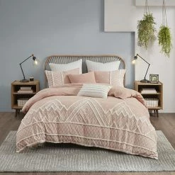 INK+IVY Marta 3-piece Cotton Comforter Set Blush -INK+IVY Shop unnamed file 166