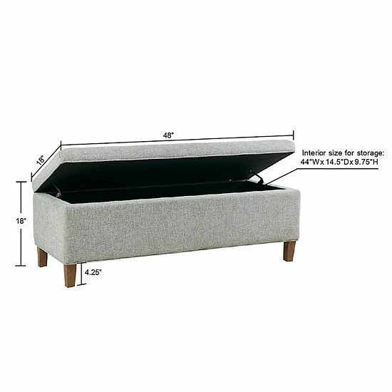 INK+IVY Marcie Upholstered Storage Bench 10 INK+IVY Marcie Upholstered Storage Bench - Image 8