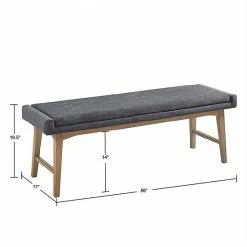 INK+IVY April Mid-Century Modern Upholstered Bench -INK+IVY Shop unnamed file 1767