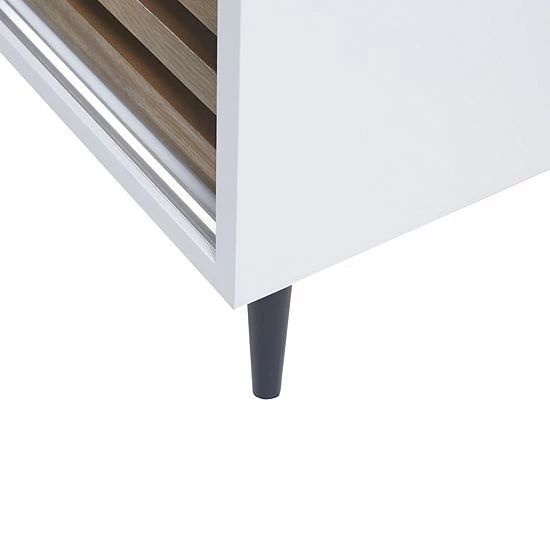 INK+IVY Serenity Mid-Century Modern Sliding Slat Door Storage Cabinet 8 INK+IVY Serenity Mid-Century Modern Sliding Slat Door Storage Cabinet - Image 6