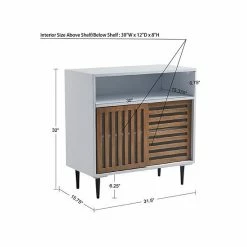 INK+IVY Serenity Mid-Century Modern Sliding Slat Door Storage Cabinet 15 INK+IVY Serenity Mid-Century Modern Sliding Slat Door Storage Cabinet -INK+IVY Shop unnamed file 1789