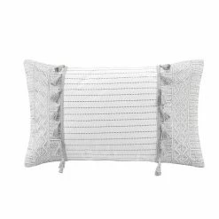 INK+IVY Shop 4 INK+IVY Selma Embroidered Tassel Oblong Throw Pillow