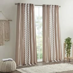 INK+IVY 1-Panel Imani Light Filtering Lined Cotton Window Curtain Panel With Chenille Stripes Gray 14 INK+IVY 1-Panel Imani Light Filtering Lined Cotton Window Curtain Panel With Chenille Stripes Gray -INK+IVY Shop unnamed file 193