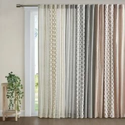 INK+IVY 1-Panel Imani Light Filtering Lined Cotton Window Curtain Panel With Chenille Stripes Gray 15 INK+IVY 1-Panel Imani Light Filtering Lined Cotton Window Curtain Panel With Chenille Stripes Gray -INK+IVY Shop unnamed file 194