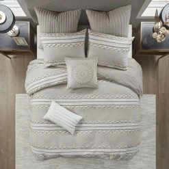 INK+IVY Sofia Embroidered Square Throw Pillow Taupe -INK+IVY Shop unnamed file 207