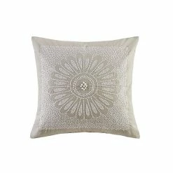 INK+IVY Sofia Embroidered Square Throw Pillow Taupe -INK+IVY Shop unnamed file 211