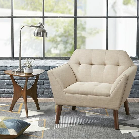 INK+IVY Newport Lounge Accent Chair Light Gray 4 INK+IVY Newport Lounge Accent Chair Light Gray - Image 2