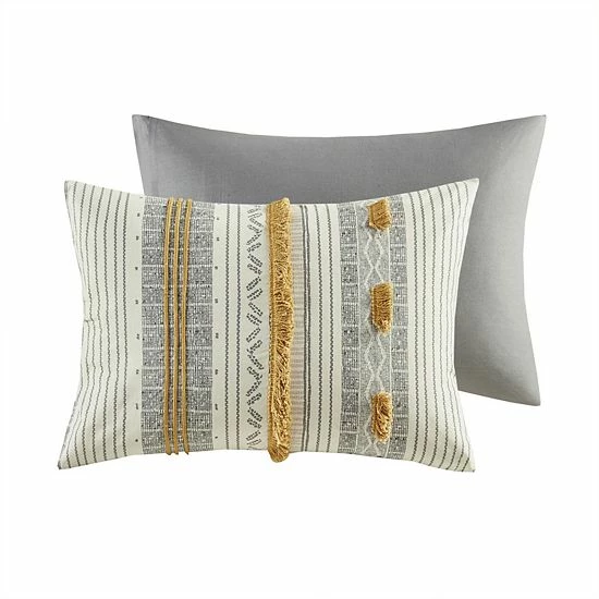 INK+IVY Cody 3-piece Cotton Comforter Set Gray Yellow INK+IVY Cody 3-piece Cotton Comforter Set Gray Yellow -INK+IVY Shop unnamed file 384