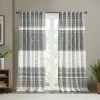 INK+IVY Mila Cotton Light Filtering Printed Window Curtain With Chenille Detail Taupe -INK+IVY Shop unnamed file 439