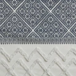 INK+IVY Mila Cotton Light Filtering Printed Window Curtain With Chenille Detail Taupe -INK+IVY Shop unnamed file 442