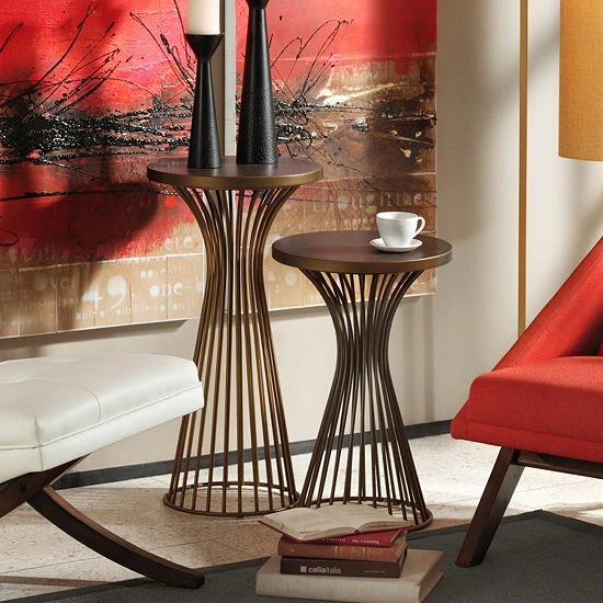 INK+IVY Mercer 30-in. Pedestal End Table 4 INK+IVY Mercer 30-in. Pedestal End Table - Image 2