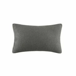 INK+IVY Bree Knit Oblong Throw Pillow Cover Indigo