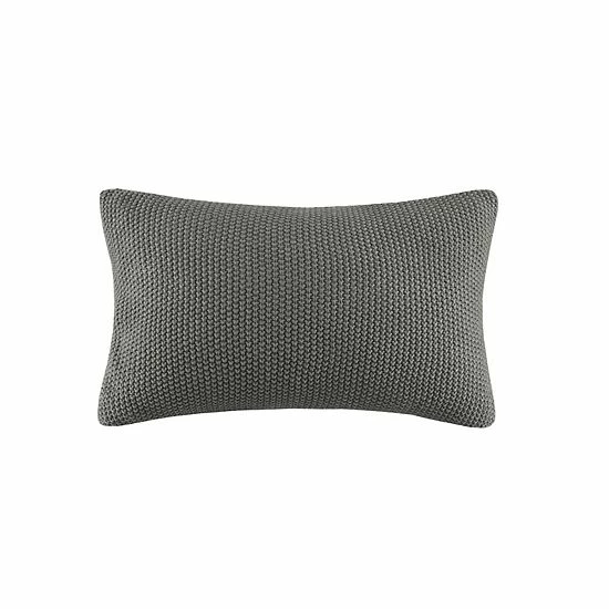 INK+IVY Bree Knit Oblong Throw Pillow Cover Indigo 3 INK+IVY Bree Knit Oblong Throw Pillow Cover Indigo