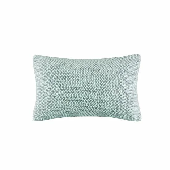 INK+IVY Bree Knit Oblong Throw Pillow Cover Indigo 11 INK+IVY Bree Knit Oblong Throw Pillow Cover Indigo - Image 9