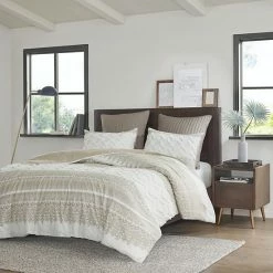 INK+IVY Mila 3-Piece Cotton Chenille Tufted Comforter Set With Shams Taupe -INK+IVY Shop unnamed file 50