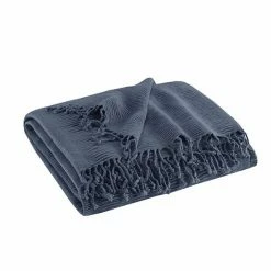 INK+IVY Reeve Ruched Throw Navy -INK+IVY Shop unnamed file 592