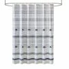 INK+IVY Cody Cotton Stripe Printed & Tassel Pom Pom Shower Curtain Gray Yellow -INK+IVY Shop unnamed file 617