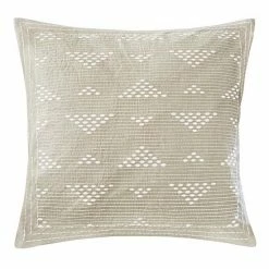 INK+IVY Cairo Embroidered Square Throw Pillow Blue