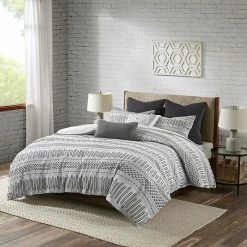 INK+IVY Rhea Cotton Jacquard Comforter Set Ivory Charcoal -INK+IVY Shop unnamed file 67