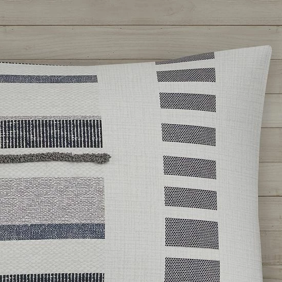 INK+IVY Serena Cotton Percale Printed Comforter Set With Shams 5 INK+IVY Serena Cotton Percale Printed Comforter Set With Shams - Image 3