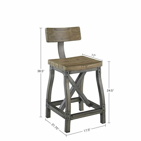 INK+IVY Lancaster Counter Stool Oak Silver INK+IVY Lancaster Counter Stool Oak Silver -INK+IVY Shop unnamed file 687