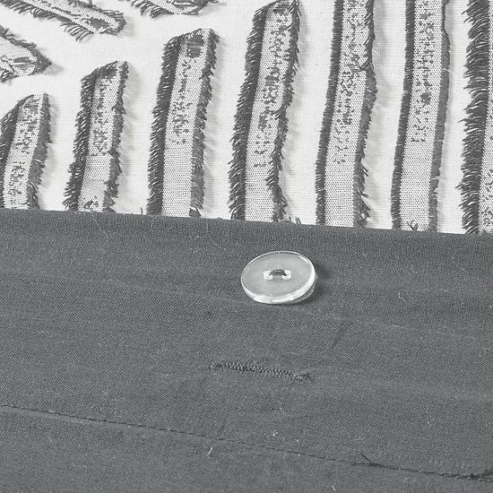 INK+IVY Ellipse Cotton Jacquard Duvet Cover Set Blush 5 INK+IVY Ellipse Cotton Jacquard Duvet Cover Set Blush - Image 3