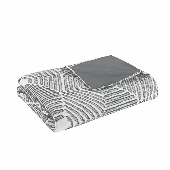 INK+IVY Ellipse Cotton Jacquard Duvet Cover Set Blush 10 INK+IVY Ellipse Cotton Jacquard Duvet Cover Set Blush - Image 8