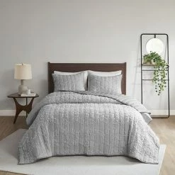 INK+IVY Tulay Clipped Cotton Gauze Quilted Coverlet Set With Shams Gray 17 INK+IVY Tulay Clipped Cotton Gauze Quilted Coverlet Set With Shams Gray -INK+IVY Shop unnamed file 726