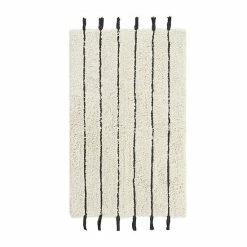 INK+IVY Arbor Striped Tassel Cotton Tufted Bath Rug Black Neutral 24 INK+IVY Arbor Striped Tassel Cotton Tufted Bath Rug Black Neutral -INK+IVY Shop unnamed file 745