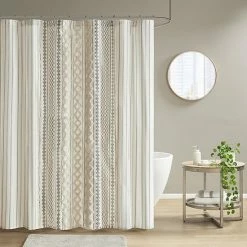 INK+IVY Imani Cotton Printed Tufted Chenille Stripe Shower Curtain Gray 6 INK+IVY Imani Cotton Printed Tufted Chenille Stripe Shower Curtain Gray -INK+IVY Shop unnamed file 81
