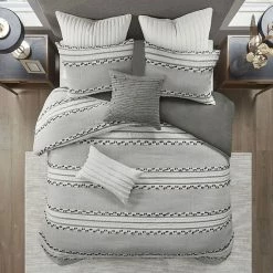 INK+IVY Lennon Jacquard Comforter Set Taupe -INK+IVY Shop unnamed file 811