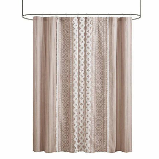 INK+IVY Imani Cotton Printed Tufted Chenille Stripe Shower Curtain Gray INK+IVY Imani Cotton Printed Tufted Chenille Stripe Shower Curtain Gray -INK+IVY Shop unnamed file 82