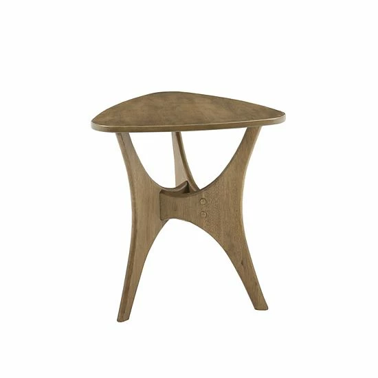 INK+IVY Cedar Triangle Wood End Table Pecan 5 INK+IVY Cedar Triangle Wood End Table Pecan - Image 3