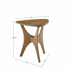 INK+IVY Cedar Triangle Wood End Table Pecan 20 INK+IVY Cedar Triangle Wood End Table Pecan -INK+IVY Shop unnamed file 874