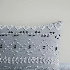 INK+IVY Dora Organic Cotton Clipped Chambray 3-Piece Comforter Set With Shams -INK+IVY Shop unnamed file 887